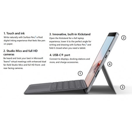 لپ تاپ استوک سرفیس گو سه Microsoft Surface Go 3 Core i3 10100 Y 8 64