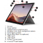 لپ تاپ استوک سرفیس پرو هفت Microsoft Surface Pro 7 i3 4 128